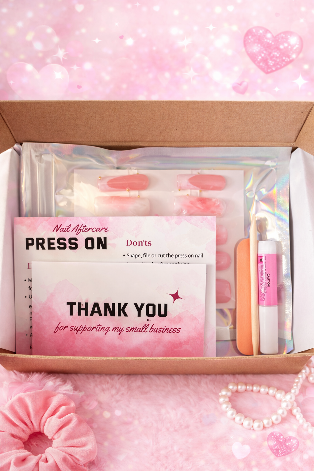 Custom Handmade Press-On Nails | Reusable Luxury Nail Set